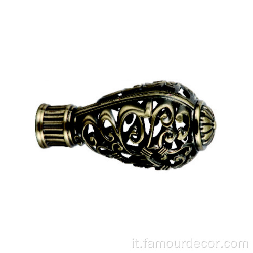 Asta di tenda hardware intagliato classico